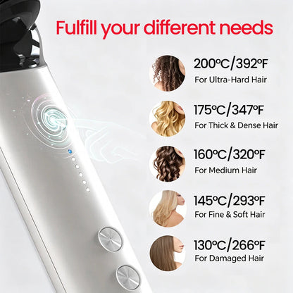 KSKIN 2 In 1 Hair Straightener Brush Multifunctional Professional Hair Straightening Comb Anti-Scald Quick Heating Hair Styling