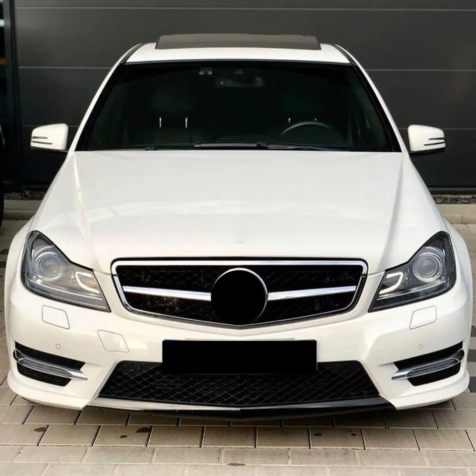 XVIP Front Bumper Grille Hood Grille For Mercedes Benz C W204 C43 2008-2014 C180 C200 C250 C300 AMG GTR Diamond Style Grille