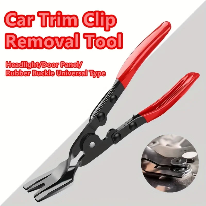 Car Trim Clip Removal Tool, Auto Pliers Fastener Remover Panel Door Dashboard Plastic Rivet  Pry Bar Tool Repair Clamp Buckle