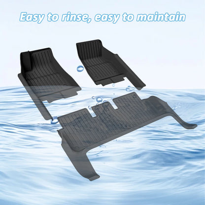 For New Tesla Model 3 Highland Car Floor Mats All-inclusive Threshold Style Foot Pads TPE Cargo Liner Seat Backrest Protective
