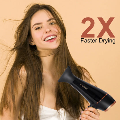 New Household Electric Hair Dryer with 5 Wind Temperature Settings and Negative Ion Hair Care High-Power Hair Dryer