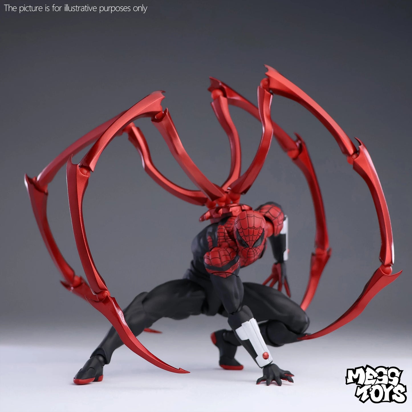 Hot Mess Toy Superior Spider-Man Doctor Octopus Action Figure - Handmade Collectible Toy For Children's And Fans By Peter Parker