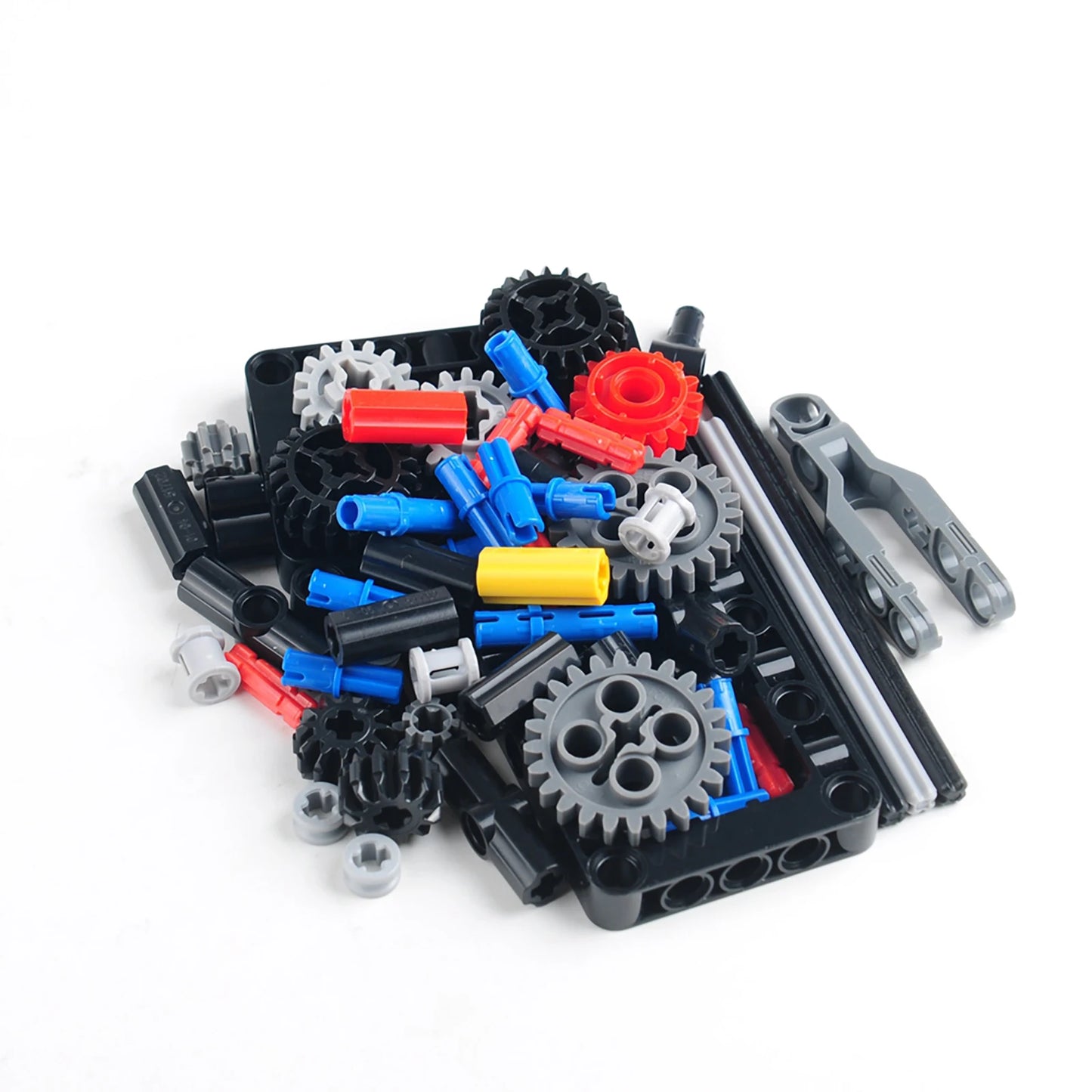 5-speed Gearbox Building Blocks MOC Manual Gearboxes Modified Kit Small Particle Technical Bricks Differential Gears DIY Toys
