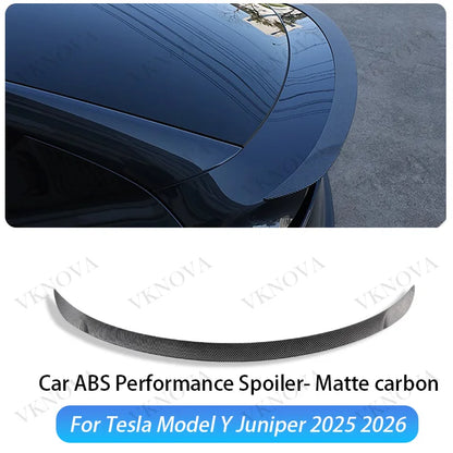 Glossy Black Rear Trunk Spoiler Trim Kit for Tesla Model Y Juniper 2025 - P Style Blade Sport Body Styling Exterior Accessories