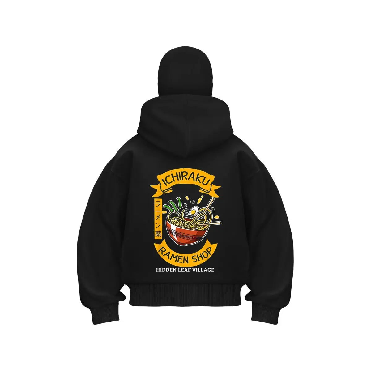 Ichiraku Ramen Shop Men's Balaclava Zip Hoodie Warm Winter Outdoor Casual Sweatshirt