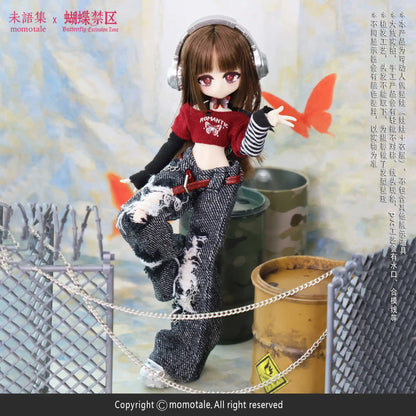 Authentic 1/8 Mjd Momotale Rabbit Tea Party Spring Lily Of The Valley Whispers Series Kawaii Style Diy Mjd Collectible Toys