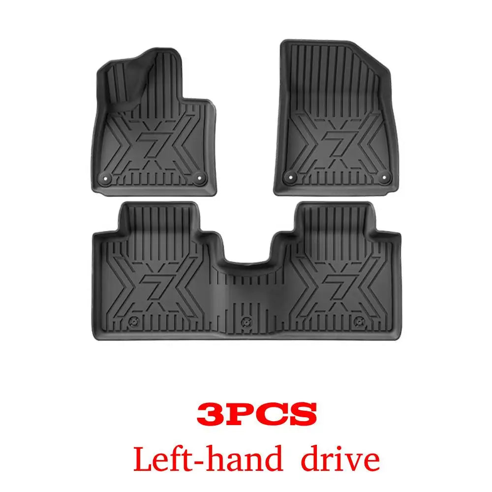 Car Floor Mats For 5 Seats Zeekr 7X 2024 2025 2026 All-Weather Cargo Liner Trunk Mat TPE Waterproof Floor Liner LHD  RHD