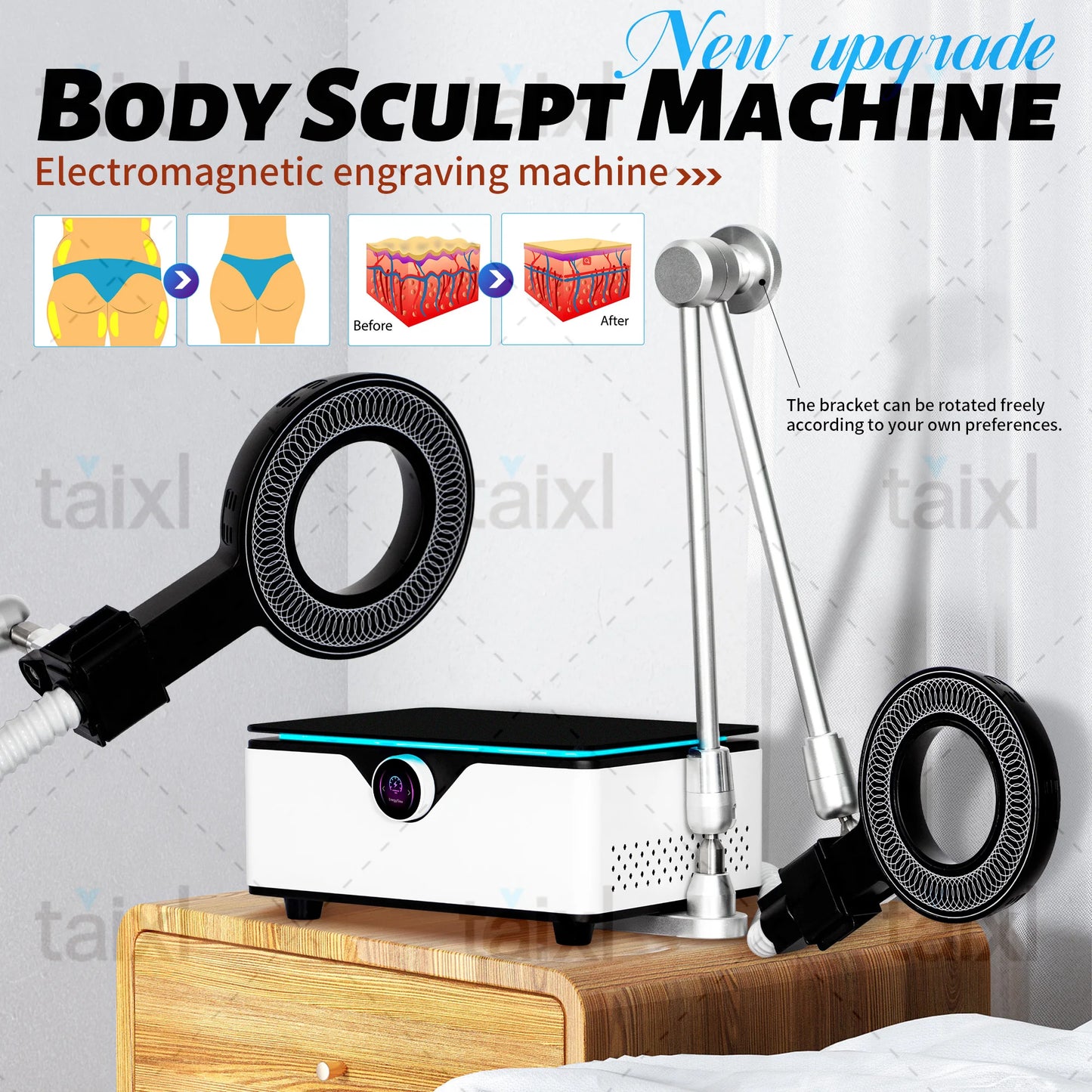 Muscle Relax Physio Magneto Extracorporeal SEhockwave Therapy Machine Pain Relief Magnetotherapy Machine Salon