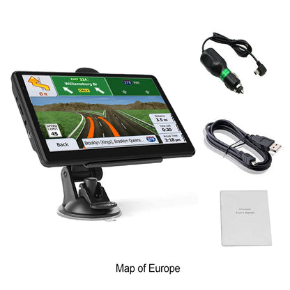 7inch Car GPS Navigation HD Touch Screen GPS Navigator Truck 3D Mode Sat Nav 8G+256M Europe Map GPS Navigators