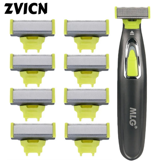 Electric Shaver Head for MLG, 1/2/5PCS, Rechargeable Beard Razor Head, Men Shaving Machine Replacement Blade Heads, Shaver Heads