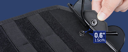Tactical Car Sun Visor Organizer MOLLE Panel Pouch Universal Vehicle Visor Storage Bag for Sunglasses, Tools, Documents