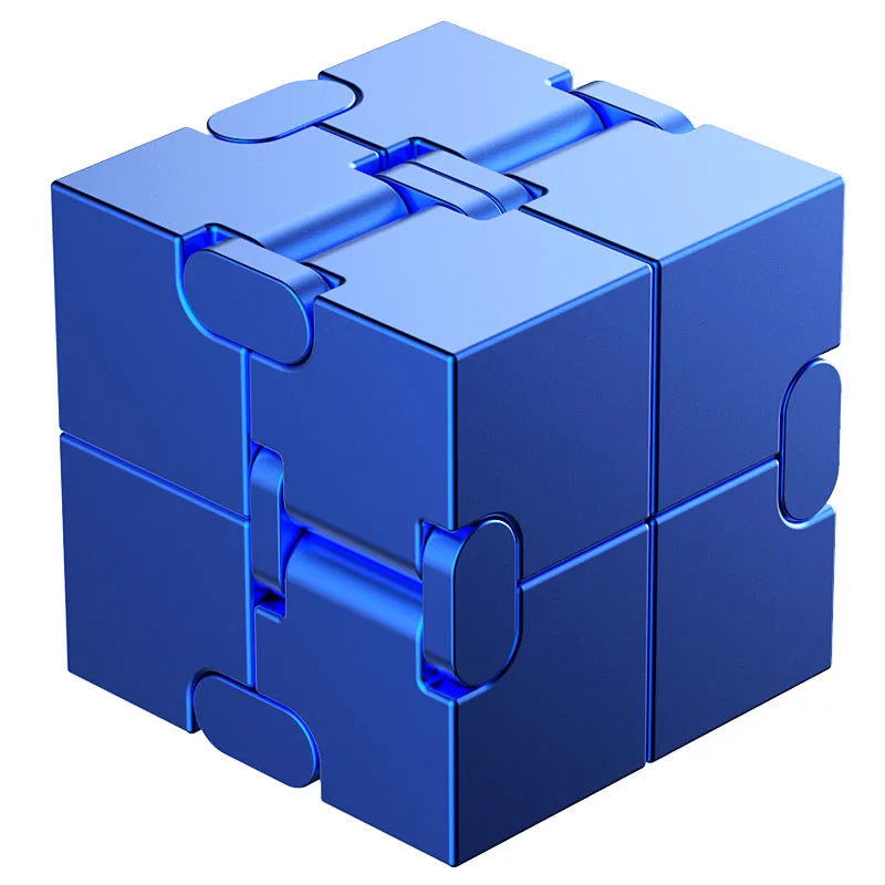 Metal Magic Cube Stress Relief Toy Cube Portable Educational Toys Decompresses Relax Toys for Children Adults Birthday Gift