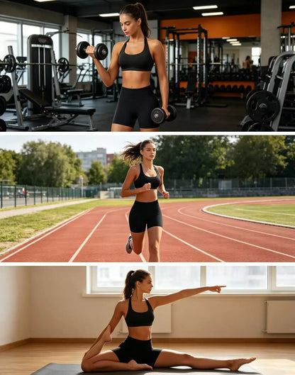 Women's Seamless Halter Yoga Set 2 Piece High Waist Scrunch Butt Shorts Quick Dry Breathable Gym Activewear