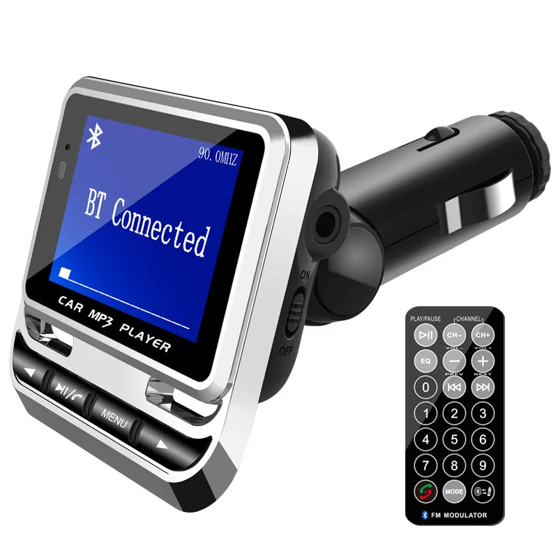 Colorful Car FM Transmitter Wireless Bluetooth 5.0 Car Kit Handsfree Calling AUX Mp3 Player Music Receiver Quick QC3.0 Charge