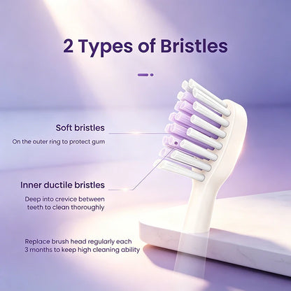 Philips HX2411 Electric Toothbrush Waterproof Rechargeable Oral Cleaning 2-minute Timer with 3Modes Giving Valentine's Day Gifts