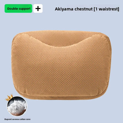 High Quality Universal SUV Car Headrest Cushion Car Seat Neck Pillow High-grade Leather Breathable Lumbar Support Car Pillow
