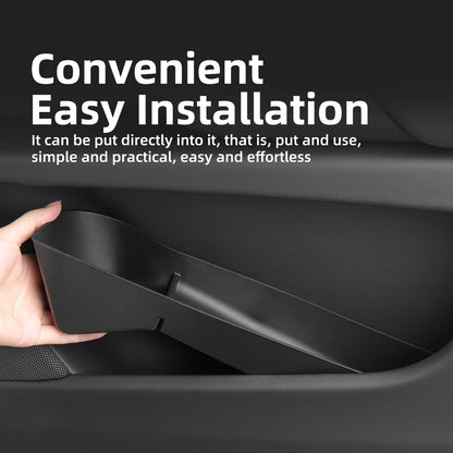 Car Door Side Storage Box  For Tesla Model X S 2023 2024 TPE Gate Slot Anti Dirty Storage Organizer Tidying Car Accessories