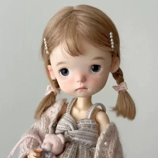 2026 New 1/6 SD BJD Doll Head - Little P Beautiful Girl Resin Toy High Quality Makeup Just a Head Gift Free