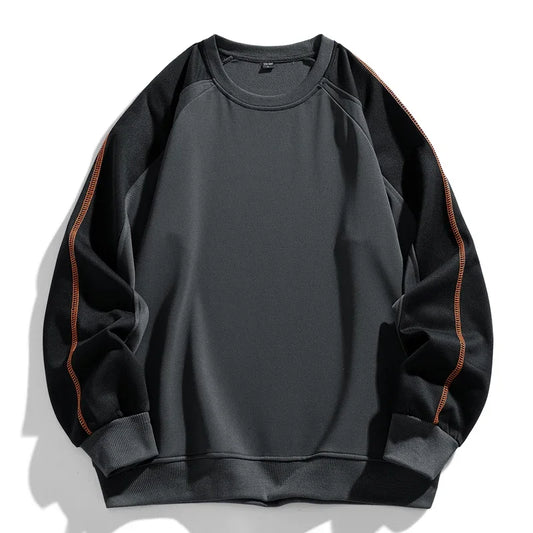 TFETTERS Brand 2026 Sweatshirts for Male Long Sleeve Loose O Neck Fashion Casual Pullover Man Motion Oversize Winter Clothing