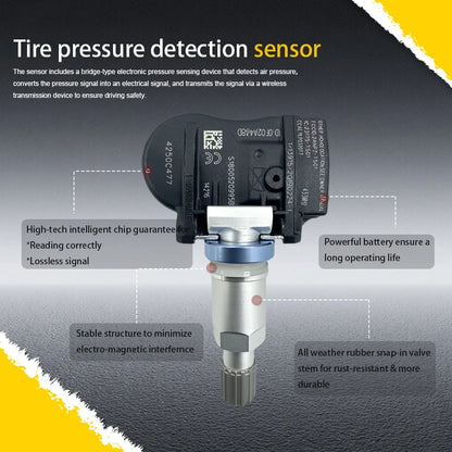 1/4PCS Tire Pressure Monitoring Sensor TPMS 4250C477 For Peugeot 4008 Mitsubishi Outlander Compatible With 1612477080 433MHZ