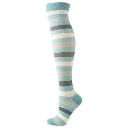 Sport Compression Stockings Funny Pattern Halloween ballon Dot Leg Pressure Running Cycling Multi Color Compress Socks