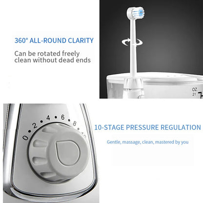 Countertop 10 Modes Electric Water Flosser 800ML Oral Irrigator Dental Water Jet Home Oral Care Spa Cleaner