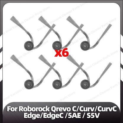 Fit for Roborock Qrevo C/Curv/CurvC/CurvC PRO/Edge/EdgeC/5AE/S5V/S5X/5AI/5XC Main Side Brush HEPA Filter Mop Pad Dust Bag Parts