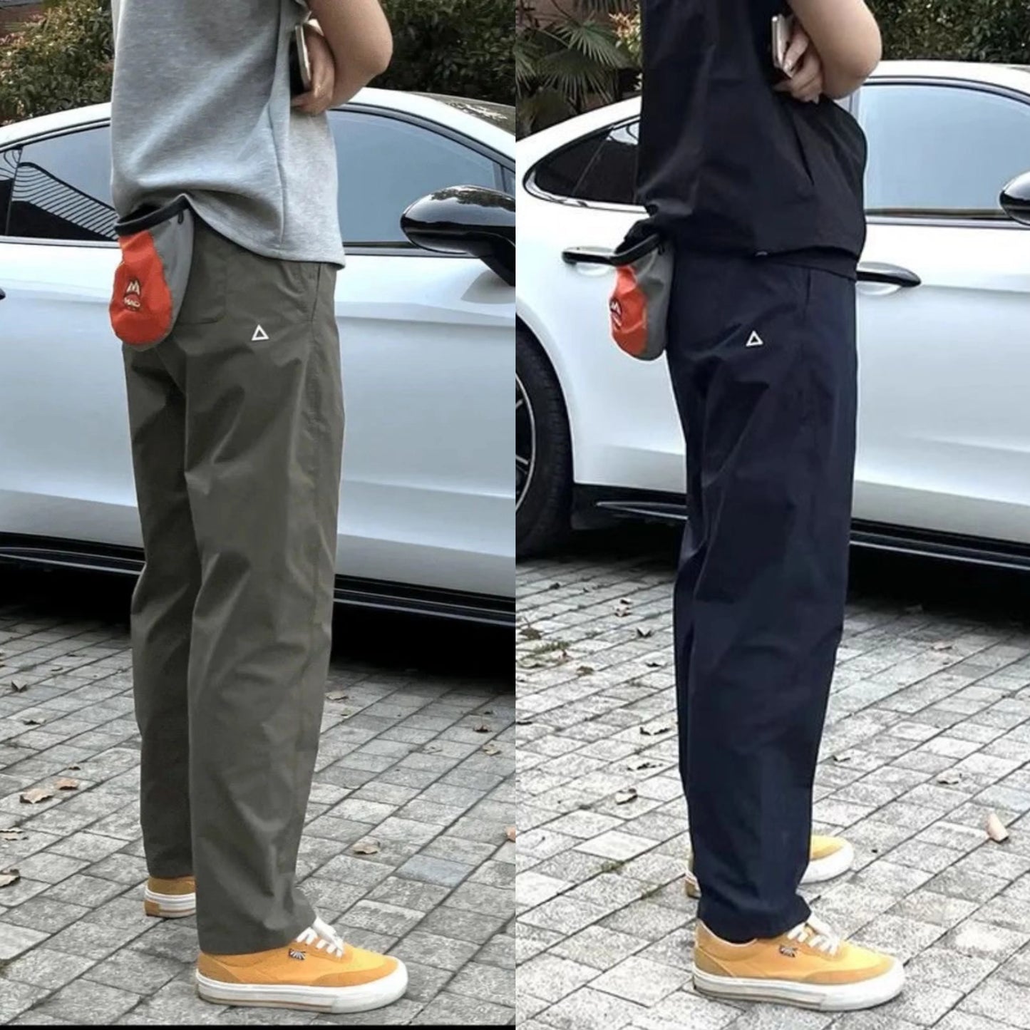 Quick Dry Straight Leg Thin Work Trousers for Men Summer Outdoor Hiking Mountain Climbing Windproof Pants Casual Fashion