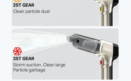 SZUK Car Vacuum Cleaner 18000PA High Pressure Portable Handheld Powerful Mini Cordless Car Appliance Cleaning Vacuum Cleaner