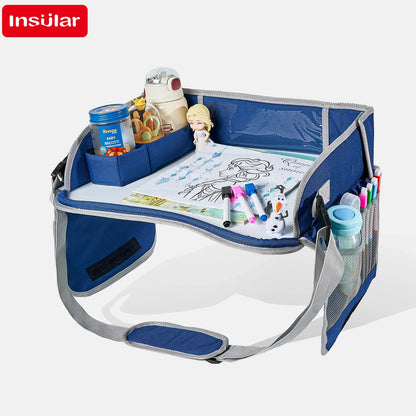 Children's Car Portable Travel Multi functional Painting Board Easy to Wipe Boys and Girls Whiteboard Painting Board Tray