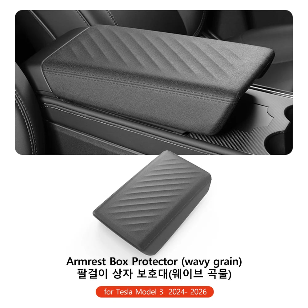 YZ For Tesla Model 3 Y YL Juniper Highland Armrest Pad Soft Case Center Console Box Cover Aanti-scratch 2026 Accessories