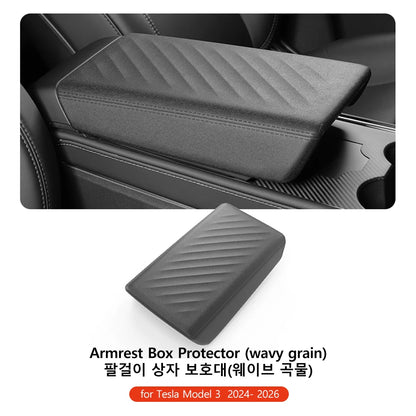YZ For Tesla Model 3 Y YL Juniper Highland Armrest Pad Soft Case Center Console Box Cover Aanti-scratch 2026 Accessories