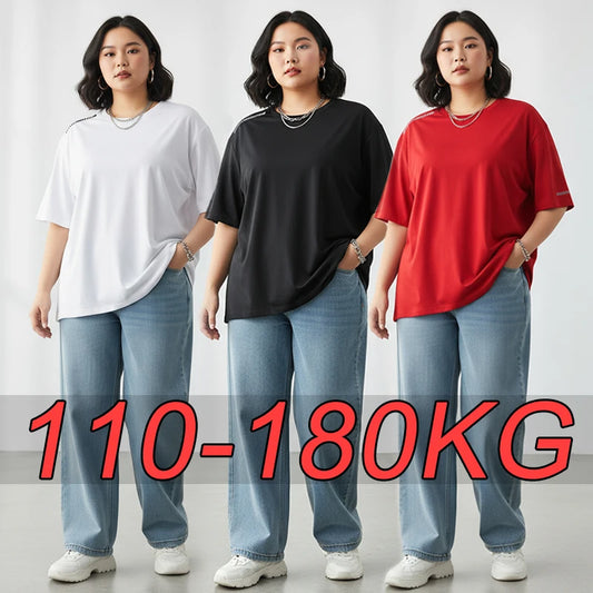 Women Plus Size T-Shirts  5XL 6XL 7XL Quick Dry Short Sleeve Tees Gym Jerseys Fitness Trainer Running Top Sportswear