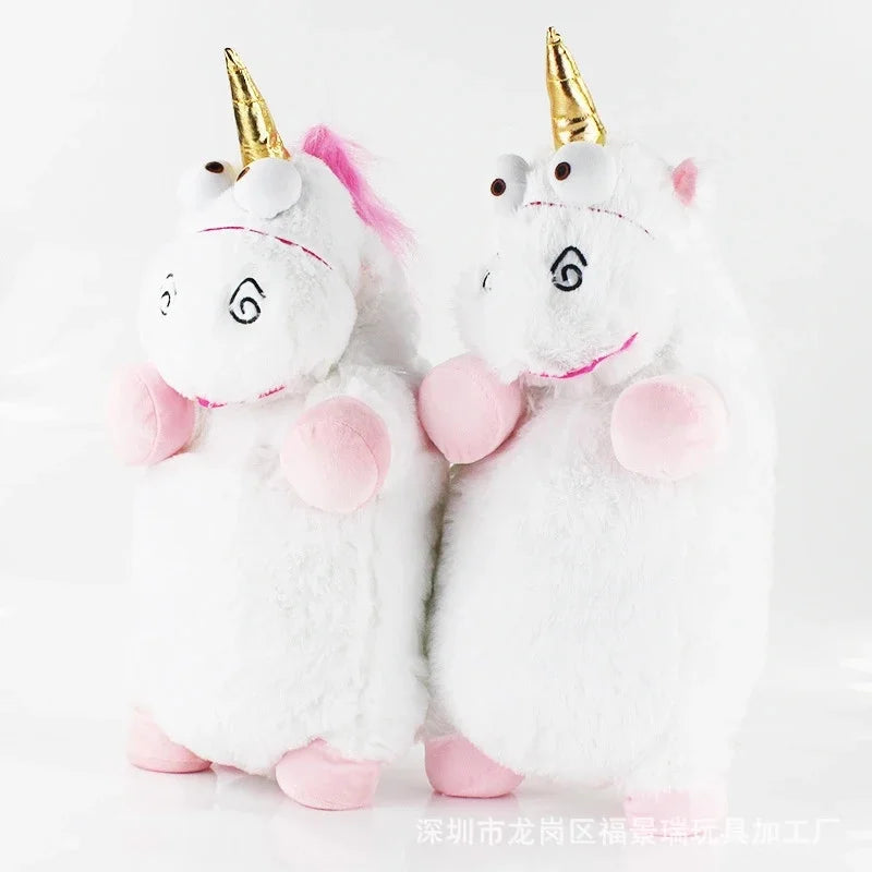 Despicable White Unicorn doll backpack bag School bag Plush toy Gift Kids Children Toys large