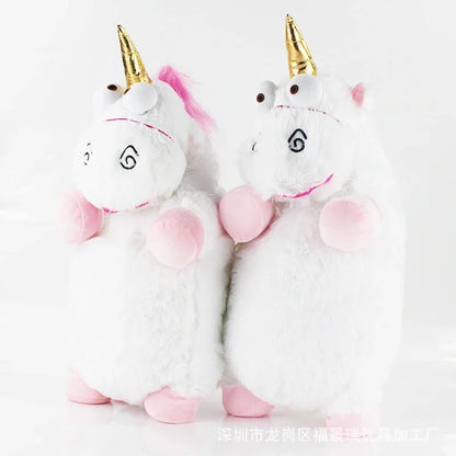 Despicable White Unicorn doll backpack bag School bag Plush toy Gift Kids Children Toys large
