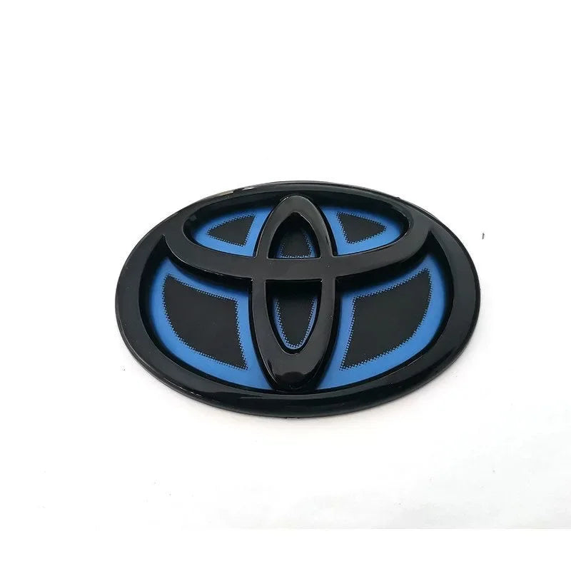 1x Blue Bottom Front Grille Badge Trunk Car Logo Emblem Suitable for Toyota RAV4 CAMRY COROLLA LANDCRUSER RAV4 VIOS SIENNA YARLS