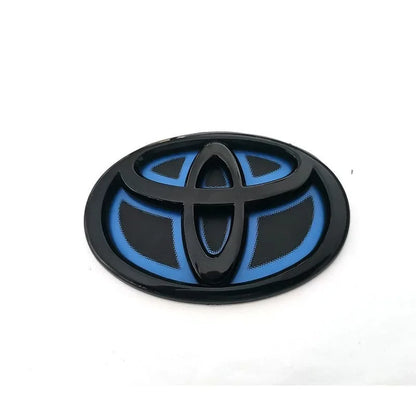 1x Blue Bottom Front Grille Badge Trunk Car Logo Emblem Suitable for Toyota RAV4 CAMRY COROLLA LANDCRUSER RAV4 VIOS SIENNA YARLS