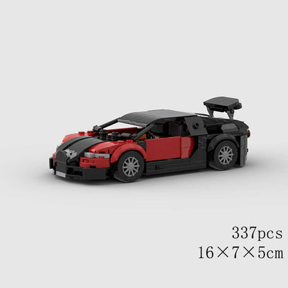 MOC Speed Sports Super Race Car Model Building Blocks Pickup Police Bricks City Racing Vehicle SUV Technical Rally Sport Toy