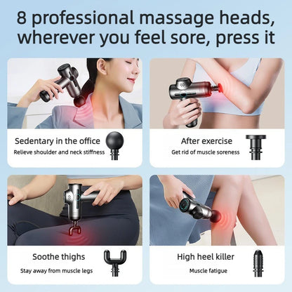99 Speed Professional Muscle Massage Gun Massager for Neck and Back, Drop Shipping Fitness Equipment