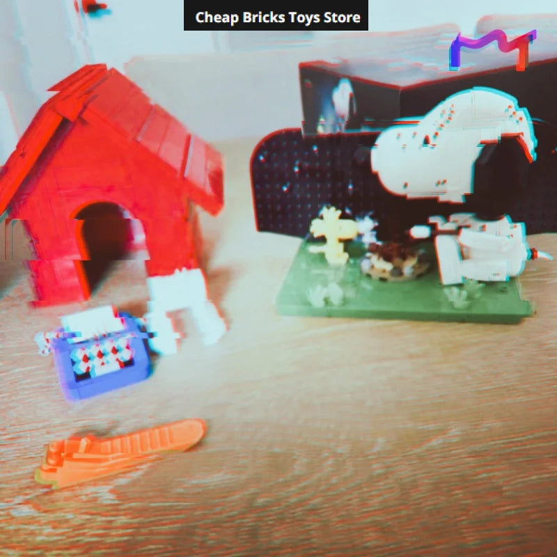 2026 Anime Dog Bricks Building Blocks Compatible 964pcs Creative Movie Doghouse Dispaly Model Birthday Gifts for Adults Toys