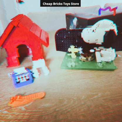 2026 Anime Dog Bricks Building Blocks Compatible 964pcs Creative Movie Doghouse Dispaly Model Birthday Gifts for Adults Toys