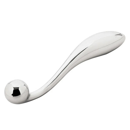 Stainless Steel Double Dildo G Spot Anal Beads Butt Plug Metal Fake Dildo Anal Plug Sex Toys For Male Female