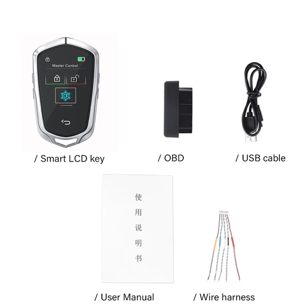 Universal LCD Smart Display Touch Screen Remote Car Key Fob For BMW Hyundai Kia Lada Toyota Honda Mercedes Benz Renault Chery VW