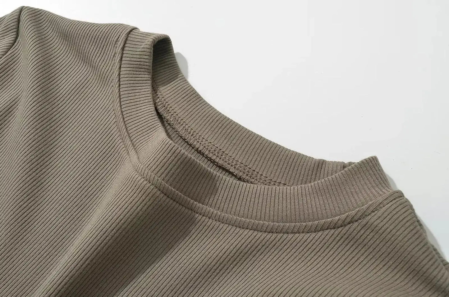Summer Short Sleeve O-neck Knitted Bodysuits Women Stretchable Slim Basic Solid Color Tops