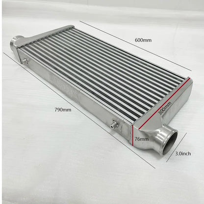Front Mount intercooler Universal Turbo Intercooler 450x300x65 3.0" Intercooler Pipe Aluminium Pipe Tube Hose Kit
