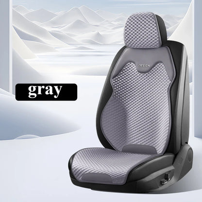 Universal Ice Silk Car Seat Cushion Breathable Seat Cover Sweat Absorption Cool Cushion Universal Split Single Sitting Rear Set