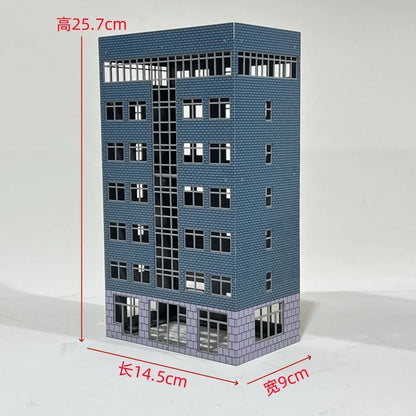 HO Scale 1/87 City Sand Table Train Scene Plastic Assembly Building Model Diy  Toy