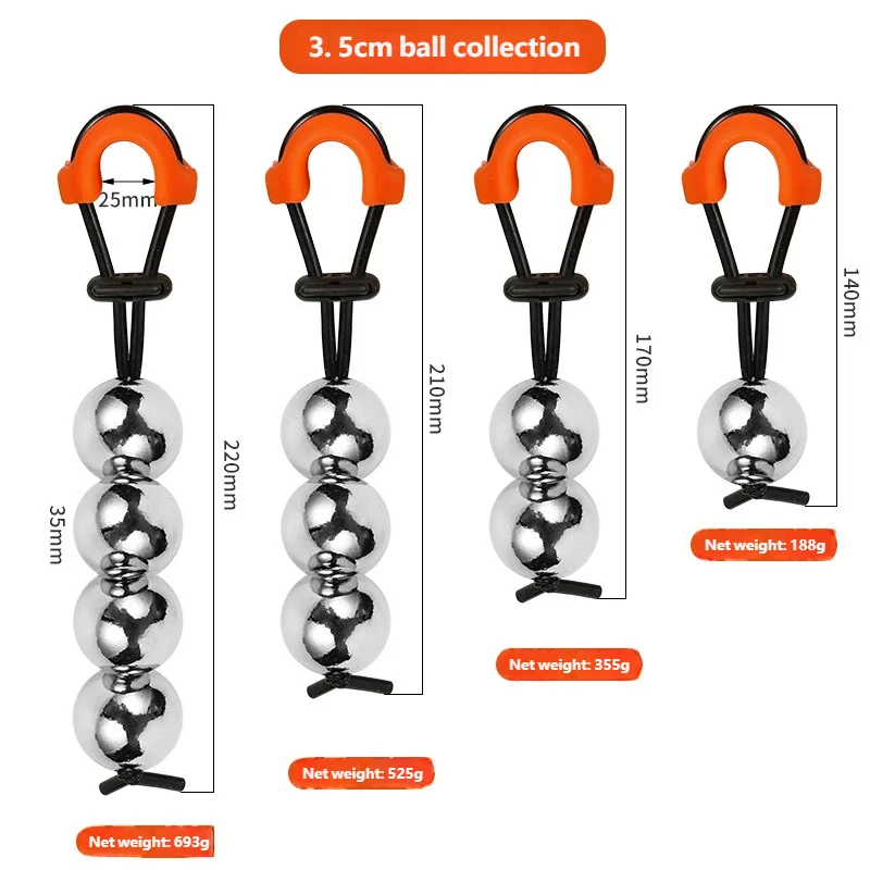 Reusable Stainless Steel Solid Ball Stretching Amplification Trainer Adjustable Household Items Adult Male Exercise Equipment