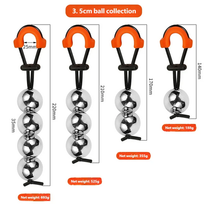 Reusable Stainless Steel Solid Ball Stretching Amplification Trainer Adjustable Household Items Adult Male Exercise Equipment