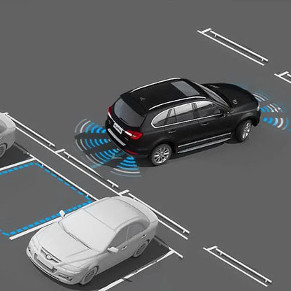 QXNY Auto Rear Parking Sensors Kit Parktronic Reverse Backup Radar 4/6/8 Front and Rear Assist  Car Monitor Detector System